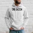 Civil Rights End Racism Mens Protestor Anti-Racist Hoodie Gifts for Him
