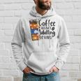 Coffee Because Adulting Is Hard Funny Sarcastic Design Hoodie Gifts for Him