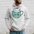 Cute Cat In Mug Hoodie Gifts for Him