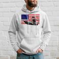 Funny Airboat Us Flag Gift For Men Cool 4Th Of July Captain Hoodie Gifts for Him