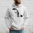 Funny Business Penguin Birds With Human Hands Hoodie Gifts for Him