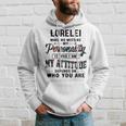 Lorelei Name Gift Lorelei Make No Mistake My Personality Is Who I Am Hoodie Gifts for Him
