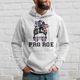 Pro 1973 Roe Cute Messy Bun Mind Your Own Uterus Hoodie Gifts for Him