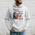 Red Goldendoodle Happy Independence Day 4Th Of July American Flag Hoodie Gifts for Him