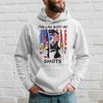 Womens Lincoln 4Th Of July Ive Had Both My Shots Funny Men Women V-Neck Hoodie Gifts for Him