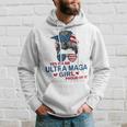 Yes Im An Ultra Maga Girl Proud Of It Usa Flag Messy Hoodie Gifts for Him