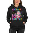 10 Years Old 10Th Birthday Unicorn Girl Awesome Since 2012 Women Hoodie