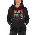 Summer Vibes Tie Dye Hello Summer Vacation Women Hoodie