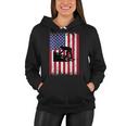 Womens Roofer Dad Usa Flag Patriotic 4Th Of July Gift Women Hoodie