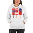 4Th Of July Popsicles Usa Flag Independence Day Patriotic Women Hoodie