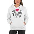 Baby Shower Text Design Bundle Of Joy Heart Women Hoodie