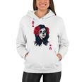 Halloween Sugar Skull With Red Floral Halloween Gift By Mesa Cute Women Hoodie