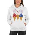 Memorial Day 4Th Of July Holiday Patriotic Ice Cream Women Hoodie