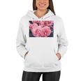 Pink Roses In Garden Women Hoodie