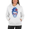 Ultra Maga Red White Blue Skull Women Hoodie