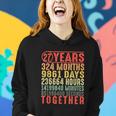 27 Year Wedding Anniversary Gifts For Her Him Couple V2 Women Hoodie Gifts for Her