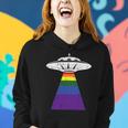 Alien Abduction Gay Pride Lgbtq Gaylien Ufo Proud Ally Women Hoodie Gifts for Her