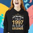 April 1997 Birthday Life Begins In April 1997 V2 Women Hoodie Gifts for Her