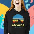 Arvada Colorado Mountains Vintage Retro Women Hoodie Gifts for Her