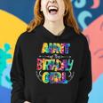 Aunt Of The Birthday Girl Matching Family Tie Dye Women Hoodie Gifts for Her