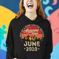 Awesome Since June 2010 Vintage 12Th Birthday V2 Women Hoodie Gifts for Her