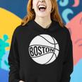 Boston Retro City Massachusetts State Basketball Women Hoodie Gifts for Her