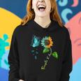 Butterfly Sunflower Fragile X Awareness Syndrome Women Hoodie Gifts for Her