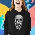 Cool Skull Costume - Bald Head With Beard - Skull Women Hoodie Gifts for Her