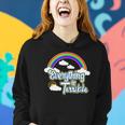 Everything Is Terrible Summer Rainbow And Clouds Design Women Hoodie Gifts for Her
