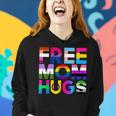 Free Mom Hugs Rainbow Lgbtq Lgbt Pride Month Women Hoodie Gifts for Her