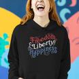 Freedom Liberty Happiness Red White And Blue Women Hoodie Gifts for Her