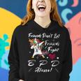 Friends Dont Let Friends Fight Borderline Personality Disorder Bpd Alone Unicorn Grey Ribbon Borderline Personality Disorder Bpd Awareness Women Hoodie Gifts for Her