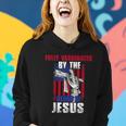 Fully Vaccinated By The Blood Of Jesus Christian USA Flag V2 Women Hoodie Gifts for Her
