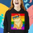 Funny Cat Lgbt Gay Rainbow Pride Flag Boys Men Girls Women Women Hoodie Gifts for Her