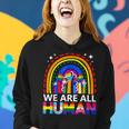 Human Lgbt Flag Gay Pride Month Transgender Rainbow Lesbian Women Hoodie Gifts for Her
