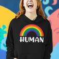 Human Rainbow Lgbt Pride Homo Lesbian Pride Women Hoodie Gifts for Her