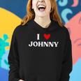 I Heart Johnny Red Heart Women Hoodie Gifts for Her
