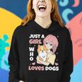 Just A Girl Who Loves Dogs Cute Corgi Lover Outfit & Apparel Women Hoodie Gifts for Her