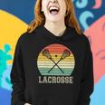 Lacrosse Vintage Retro Lacrosse Stick Sun Gifts Women Hoodie Gifts for Her