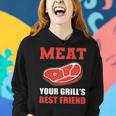 Meat Your Grill’S Best Friend Butcher Chef Cook Bbq Women Hoodie Gifts for Her