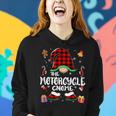 Motorcycle Gnome Buffalo Plaid Red 460 Shirt Women Hoodie Gifts for Her