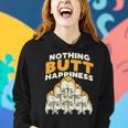 Nothing Butt Happiness Funny Welsh Corgi Dog Pet Lover Gift Women Hoodie Gifts for Her