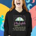 Pluviophile Definition Rainy Days And Rain Lover Women Hoodie Gifts for Her