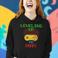 Promoted To Pappy Unlocked Gamer Leveling Up Women Hoodie Gifts for Her