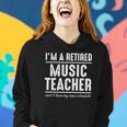 Retired Music Teacher Schedule 1 Music Teacher Gift Women Hoodie Gifts for Her