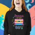 Retro Dance Party Disco Birthday Made In 80S Cassette Tape Women Hoodie Gifts for Her