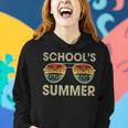 Retro Last Day Of School Schools Out For Summer Teacher Gift Women Hoodie Gifts for Her