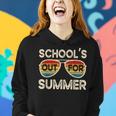 Retro Last Day Of School Schools Out For Summer Teacher Women Hoodie Gifts for Her