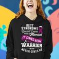 Rett Syndrome Doesnt Come With A Manual It Comes With A Warrior Who Never Gives Up Purple Ribbon Rett Syndrome Rett Syndrome Awareness Women Hoodie Gifts for Her