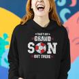 Thats My Grandson Out There Soccer Fan Grandpa Grandma Women Hoodie Gifts for Her Thats My Grandson Out There Soccer Fan Grandpa Grandma Women Hoodie Gifts for Her